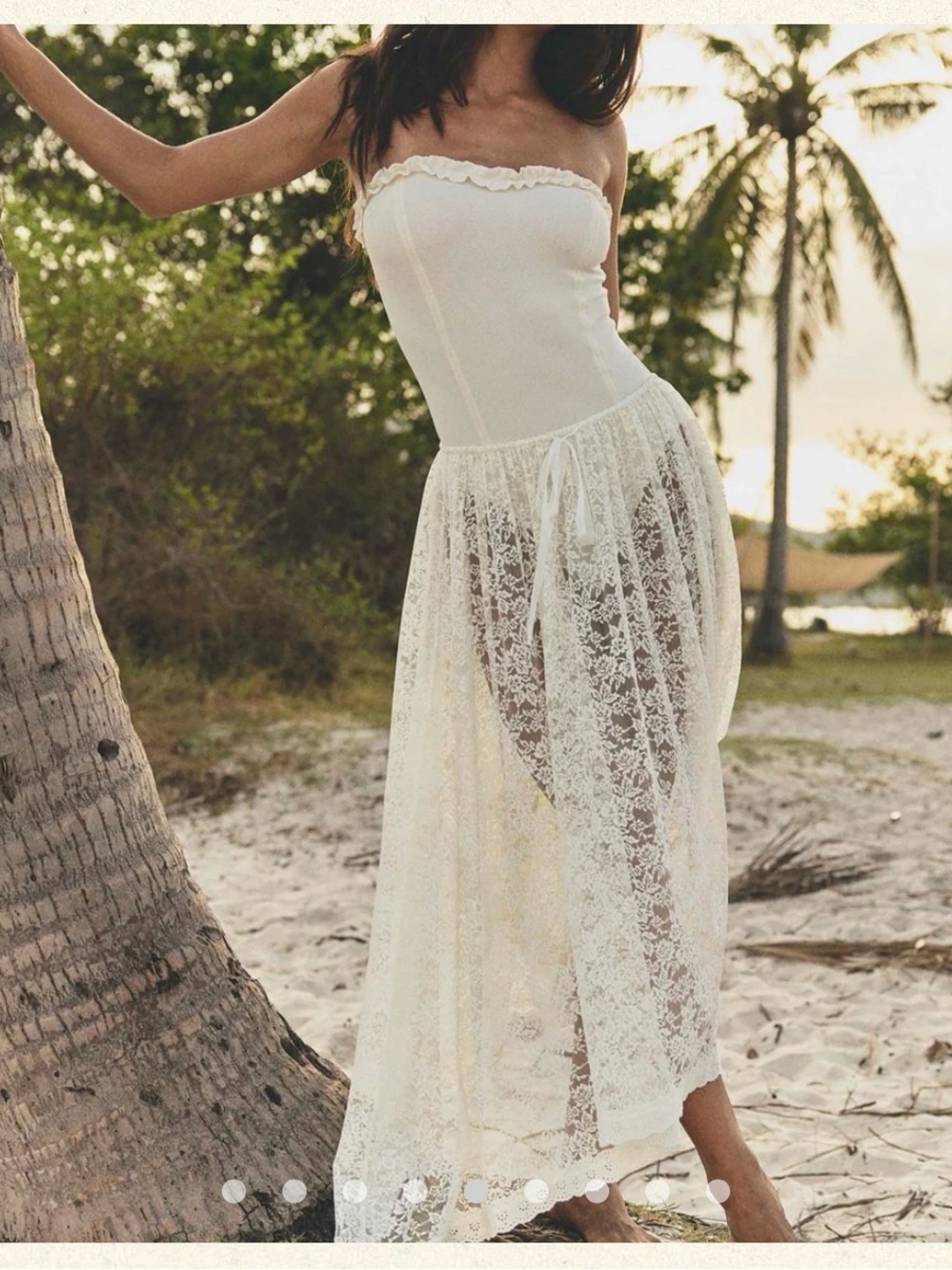 Doen Zinnia Lace Maxi Skirt
